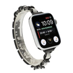 Dây đồng hồ bằng thép không gỉ với bảy hạt eo nhỏ cho Apple Watch Series 6 & SE &, cho Apple Watch Ultra 49mm / Series 8&7 45mm / SE 2&6&SE&5&4 44mm / 3&2&1 42mm, cho Apple Watch Series 8&7 41mm / SE 2&6&SE&5&4 40mm / 3&2&1 38mm