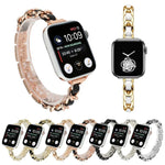 Dây đồng hồ bằng thép không gỉ với bảy hạt eo nhỏ cho Apple Watch Series 6 & SE &, cho Apple Watch Ultra 49mm / Series 8&7 45mm / SE 2&6&SE&5&4 44mm / 3&2&1 42mm, cho Apple Watch Series 8&7 41mm / SE 2&6&SE&5&4 40mm / 3&2&1 38mm