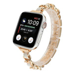 Dây đồng hồ bằng thép không gỉ với bảy hạt eo nhỏ cho Apple Watch Series 6 & SE &, cho Apple Watch Ultra 49mm / Series 8&7 45mm / SE 2&6&SE&5&4 44mm / 3&2&1 42mm, cho Apple Watch Series 8&7 41mm / SE 2&6&SE&5&4 40mm / 3&2&1 38mm