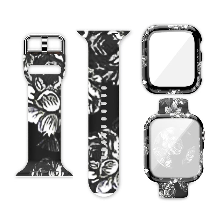 Dây đeo đồng hồ in silicone tích hợp thay thế, dành cho Apple Watch Series 6 / 5 / 4 / Watch SE 44mm, dành cho Apple Watch Series 6 / 5 / 4 / Watch SE 40mm, dành cho Apple Watch Series 3 & 2 & 1 42mm
