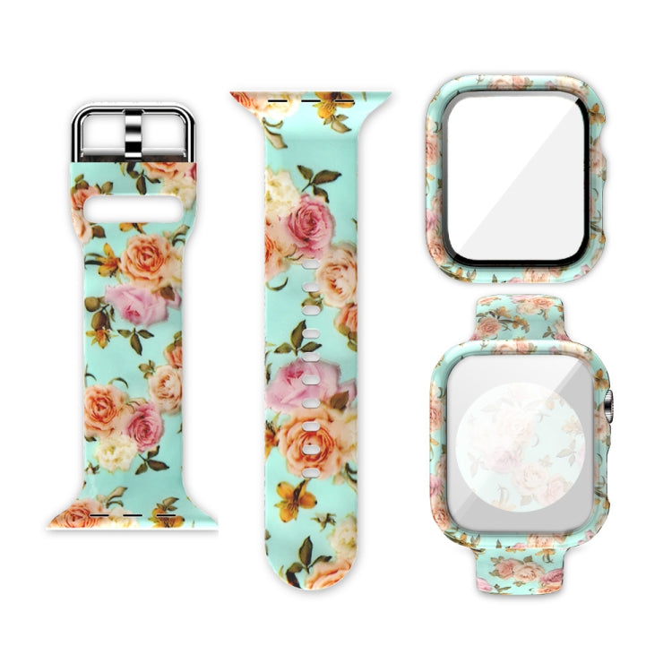 Dây đeo đồng hồ in silicone tích hợp thay thế, dành cho Apple Watch Series 6 / 5 / 4 / Watch SE 44mm, dành cho Apple Watch Series 6 / 5 / 4 / Watch SE 40mm, dành cho Apple Watch Series 3 & 2 & 1 42mm