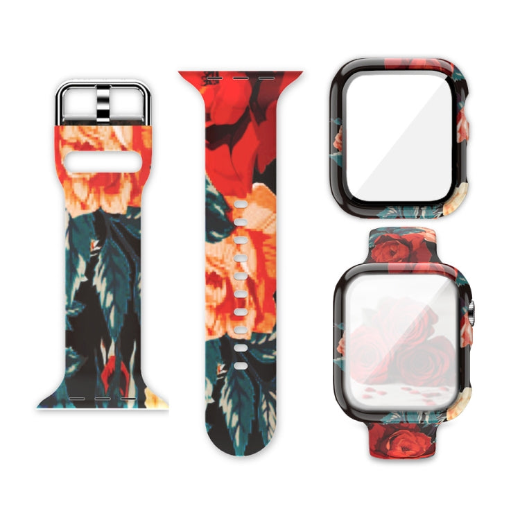 Dây đeo đồng hồ in silicone tích hợp thay thế, dành cho Apple Watch Series 6 / 5 / 4 / Watch SE 44mm, dành cho Apple Watch Series 6 / 5 / 4 / Watch SE 40mm, dành cho Apple Watch Series 3 & 2 & 1 42mm