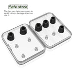 6 cặp nút tai bằng mút nhớt đàn hồi chậm New Bee NB-M1 kèm hộp đựng, phù hợp với nút tai 5mm-7mm, mút nhớt màu đen