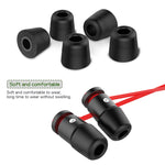 6 cặp nút tai bằng mút nhớt đàn hồi chậm New Bee NB-M1 kèm hộp đựng, phù hợp với nút tai 5mm-7mm, mút nhớt màu đen