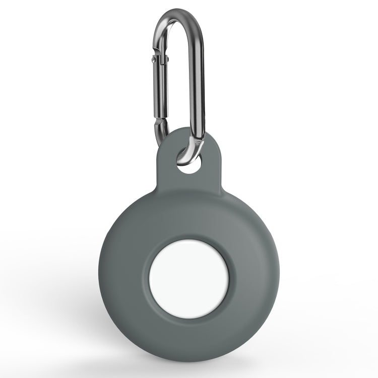 Ốp bảo vệ chống trầy xước bằng silicone chống sốc kèm móc khóa carabiner, dành cho AirTag