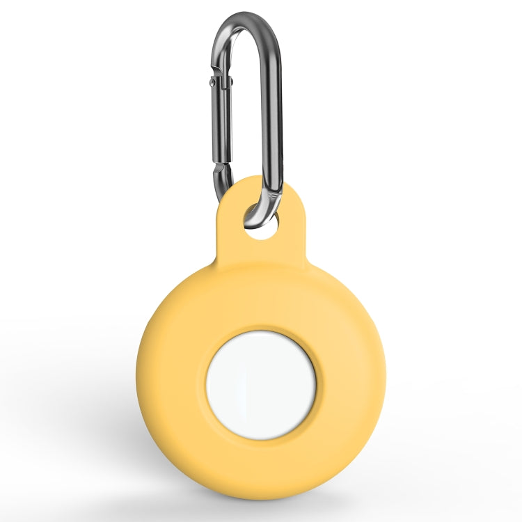 Ốp bảo vệ chống trầy xước bằng silicone chống sốc kèm móc khóa carabiner, dành cho AirTag