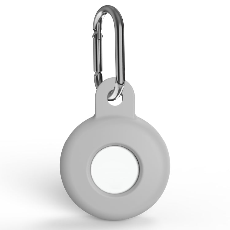 Ốp bảo vệ chống trầy xước bằng silicone chống sốc kèm móc khóa carabiner, dành cho AirTag