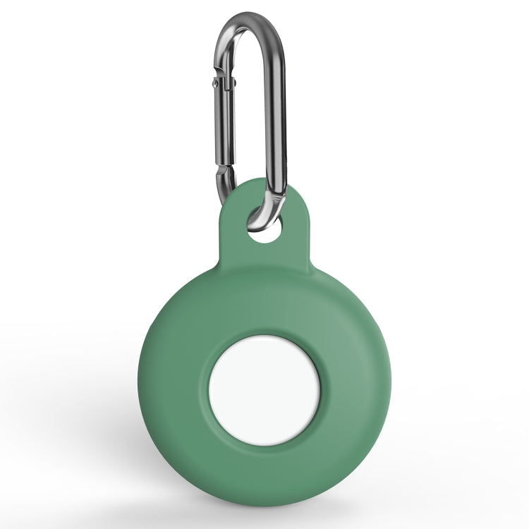 Ốp bảo vệ chống trầy xước bằng silicone chống sốc kèm móc khóa carabiner, dành cho AirTag