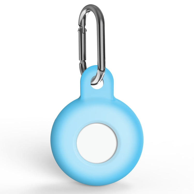 Ốp bảo vệ chống trầy xước bằng silicone chống sốc kèm móc khóa carabiner, dành cho AirTag