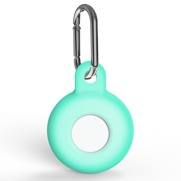 Ốp bảo vệ chống trầy xước bằng silicone chống sốc kèm móc khóa carabiner, dành cho AirTag