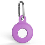 Ốp bảo vệ chống trầy xước bằng silicone chống sốc kèm móc khóa carabiner, dành cho AirTag
