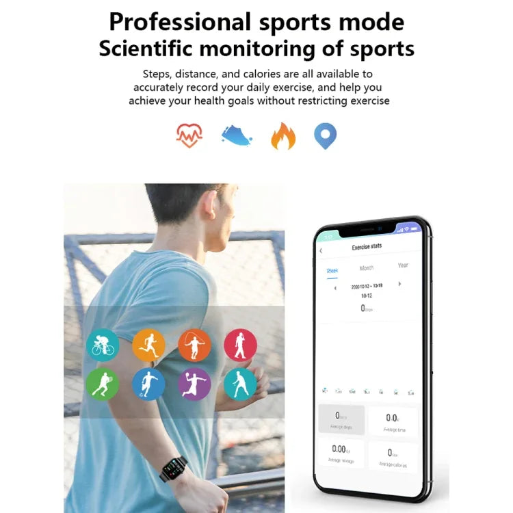 Vòng đeo tay thông minh màn hình TFT 1.4 inch M9 chống nước IP67, Hỗ trợ theo dõi giấc ngủ / Theo dõi nhịp tim / Theo dõi huyết áp