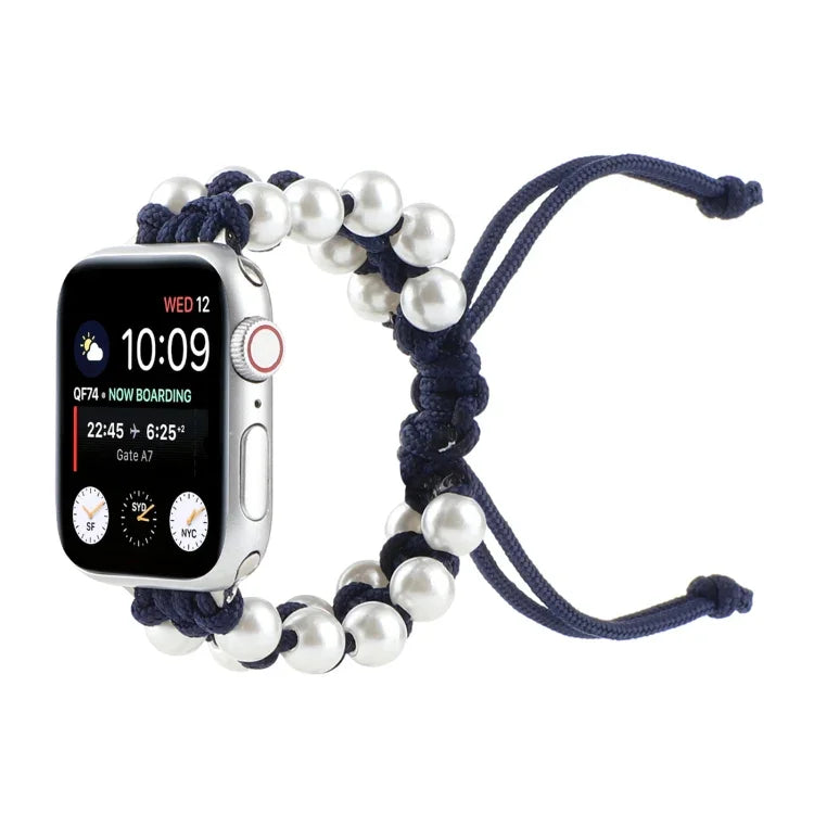 Dây đồng hồ thay thế bằng dây dù hạt dù, Dành cho Apple Watch Series 6 & SE &, Dành cho Apple Watch Ultra 49mm / Series 8&7 45mm / SE 2&6&SE&5&4 44mm / 3&2&1 42mm, Dành cho Apple Watch Series 8&7 41mm / SE 2&6&SE&5&4 40mm / 3&2&1 38mm