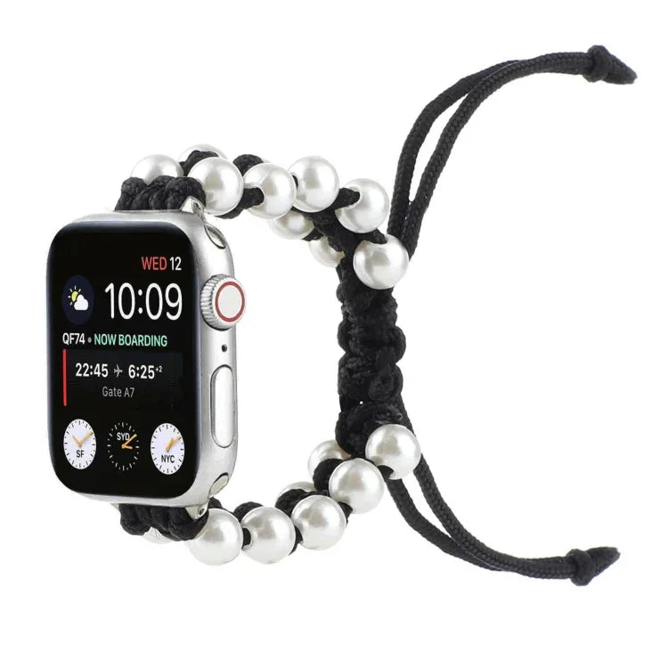 Dây đồng hồ thay thế bằng dây dù hạt dù, Dành cho Apple Watch Series 6 & SE &, Dành cho Apple Watch Ultra 49mm / Series 8&7 45mm / SE 2&6&SE&5&4 44mm / 3&2&1 42mm, Dành cho Apple Watch Series 8&7 41mm / SE 2&6&SE&5&4 40mm / 3&2&1 38mm