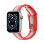 Dây đồng hồ silicone cầu vồng, Dành cho Apple Watch Series, 7 45mm / 6 & SE & 5 & 4 44mm / 3 & 2 & 1 42mm, 7 41mm / 6 & SE & 5 & 4 40mm / 3 & 2 & 1 38mm