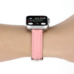 Dây đồng hồ da thật mảnh 14mm, Dành cho Apple Watch Series, 7 45mm / 6 & SE & 5 & 4 44mm / 3 & 2 & 1 42mm, 7 41mm / 6 & SE & 5 & 4 40mm / 3 & 2 & 1 38mm