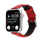 Dây đồng hồ da thật mảnh 14mm, Dành cho Apple Watch Series, 7 45mm / 6 & SE & 5 & 4 44mm / 3 & 2 & 1 42mm, 7 41mm / 6 & SE & 5 & 4 40mm / 3 & 2 & 1 38mm