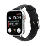 Dây đồng hồ da thật mảnh 14mm, Dành cho Apple Watch Series, 7 45mm / 6 & SE & 5 & 4 44mm / 3 & 2 & 1 42mm, 7 41mm / 6 & SE & 5 & 4 40mm / 3 & 2 & 1 38mm