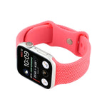 Dây đồng hồ silicone khóa số 8 họa tiết dệt, Dành cho Apple Watch Series, 7 45mm / 6 & SE & 5 & 4 44mm / 3 & 2 & 1 42mm, 7 41mm / 6 & SE & 5 & 4 40mm / 3 & 2 & 1 38mm
