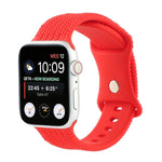 Dây đồng hồ silicone khóa số 8 họa tiết dệt, Dành cho Apple Watch Series, 7 45mm / 6 & SE & 5 & 4 44mm / 3 & 2 & 1 42mm, 7 41mm / 6 & SE & 5 & 4 40mm / 3 & 2 & 1 38mm