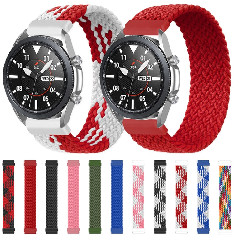 Dây đeo đồng hồ thay thế bằng nylon dệt đàn hồi điều chỉnh cho Samsung Galaxy Watch 46mm, 125mm, 135mm, 145mm, 155mm