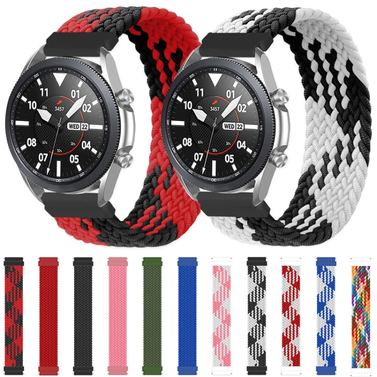 Dây đồng hồ thay thế đàn hồi bện nylon có thể điều chỉnh cho Samsung Galaxy Watch 3 41mm, 125mm, 135mm, 145mm, 155mm