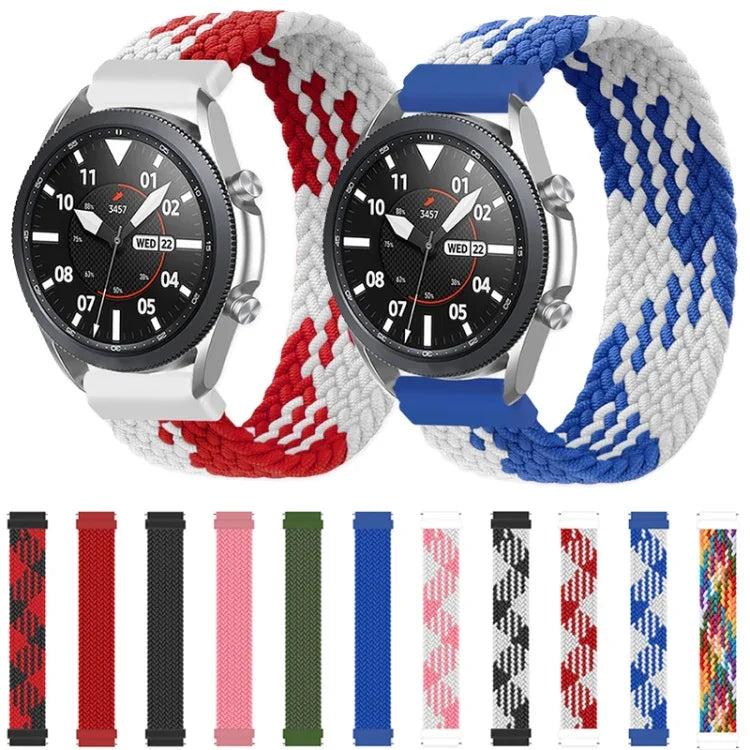 Dây đeo thay thế Dây đan Nylon co giãn điều chỉnh cho Samsung Galaxy Watch 3 41mm, 165mm