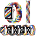 Dây đồng hồ thay thế nylon bện đầu kim loại, Kích thước: XS 128mm Dành cho Apple Watch Series 6 & SE & 5 & 4 40mm / 3 & 2 & 1 38mm, XS 128mm 40mm / 38mm
