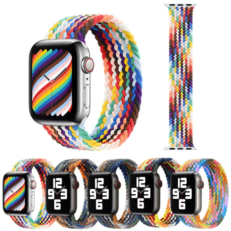 Dây đồng hồ thay thế nylon bện đầu kim loại, Kích thước: XS 128mm Dành cho Apple Watch Series 6 & SE & 5 & 4 40mm / 3 & 2 & 1 38mm, XS 128mm 40mm / 38mm