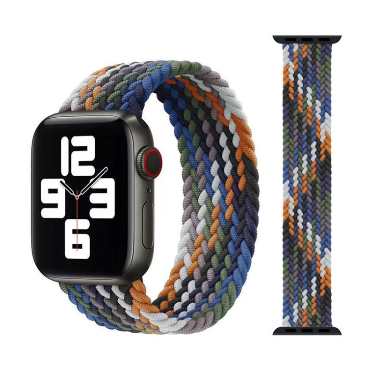 Dây đồng hồ thay thế nylon bện đầu kim loại, Kích thước: M 145mm Dành cho Apple Watch Series 6 & SE & 5 & 4 40mm / 3 & 2 & 1 38mm, M 145mm 40mm / 38mm
