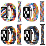 Dây đồng hồ thay thế nylon bện đầu kim loại, Kích thước: M 145mm Dành cho Apple Watch Series 6 & SE & 5 & 4 40mm / 3 & 2 & 1 38mm, M 145mm 40mm / 38mm