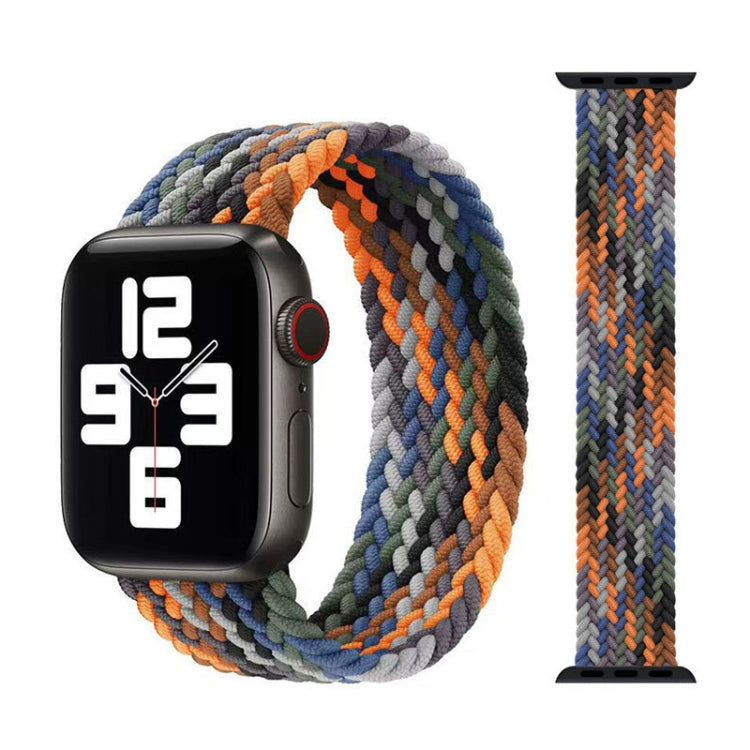 Dây đồng hồ thay thế nylon bện đầu kim loại, Kích thước: L 155mm Dành cho Apple Watch Series 6 & SE & 5 & 4 40mm / 3 & 2 & 1 38mm, L 155mm 40mm / 38mm