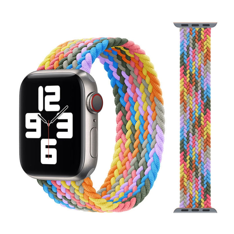 Dây đồng hồ thay thế nylon bện đầu kim loại, Kích thước: L 155mm Dành cho Apple Watch Series 6 & SE & 5 & 4 40mm / 3 & 2 & 1 38mm, L 155mm 40mm / 38mm