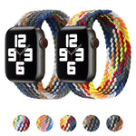 Dây đồng hồ thay thế nylon bện đầu kim loại, Kích thước: L 155mm Dành cho Apple Watch Series 6 & SE & 5 & 4 40mm / 3 & 2 & 1 38mm, L 155mm 40mm / 38mm