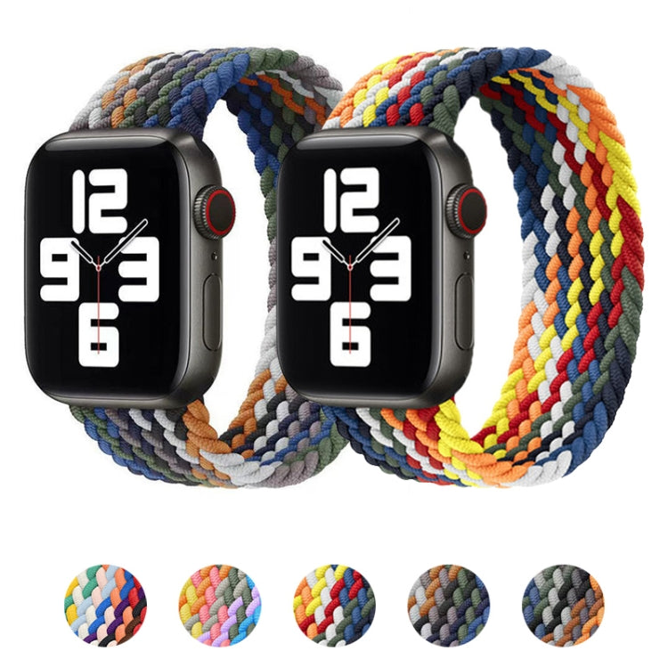 Dây đồng hồ thay thế nylon bện đầu kim loại, Kích thước: L 155mm Dành cho Apple Watch Series 6 & SE & 5 & 4 40mm / 3 & 2 & 1 38mm, L 155mm 40mm / 38mm