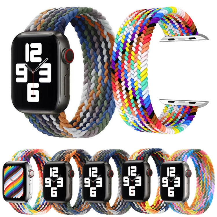 Dây đồng hồ thay thế nylon bện đầu kim loại, Kích thước: XS 135mm Dành cho Apple Watch Series 6 & SE & 5 & 4 44mm / 3 & 2 & 1 42mm, XS 135mm 44mm / 42mm