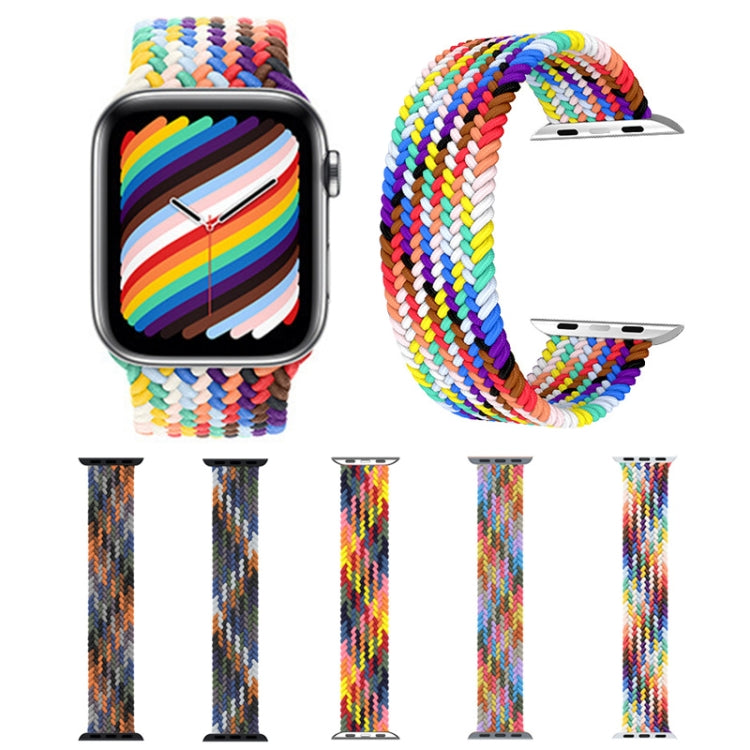 Dây đồng hồ thay thế nylon bện đầu kim loại, Kích thước: S 145mm Dành cho Apple Watch Series 6 & SE & 5 & 4 44mm / 3 & 2 & 1 42mm, S 145mm 44mm / 42mm