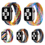 Dây đồng hồ thay thế bằng nylon bện đầu kim loại, Kích thước: L 165mm cho Apple Watch Series 6 & SE & 5 & 4 44mm / 3 & 2 & 1 42mm, L 165mm 44mm / 42mm