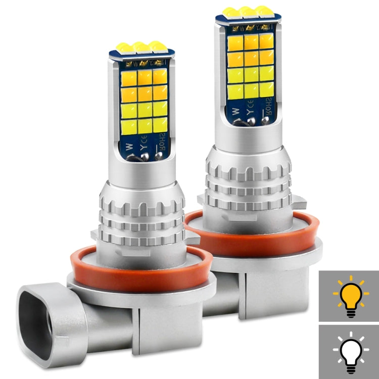 DC9-36V 30W 3000LM IP65 Car LED Double Color Fog Light with 30LEDs SMD-2525 Lamp, 2 PCS V6 880, 2 PCS V6 9005, 2 PCS V6 9006, 2 PCS V6 H4, 2 PCS V6 H7, 2 PCS V6 H10, 2 PCS V6 H11, 2 PCS V6 H16, 2 PCS V6 P13W