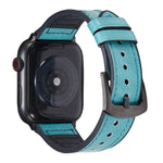 Dây đồng hồ thay thế bằng da họa tiết Crazy Horse cho Apple Watch Series, 7 45mm / 6 & SE & 5 & 4 44mm / 3 & 2 & 1 42mm, 7 41mm / 6 & SE & 5 & 4 40mm / 3 & 2 & 1 38mm