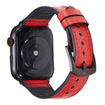 Dây đồng hồ thay thế bằng da họa tiết Crazy Horse cho Apple Watch Series, 7 45mm / 6 & SE & 5 & 4 44mm / 3 & 2 & 1 42mm, 7 41mm / 6 & SE & 5 & 4 40mm / 3 & 2 & 1 38mm