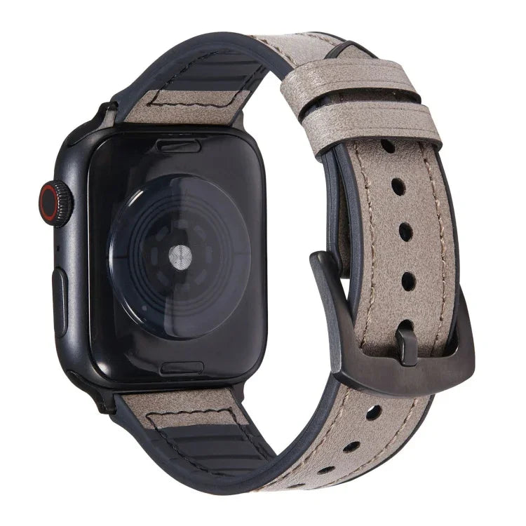 Dây đồng hồ thay thế bằng da họa tiết Crazy Horse cho Apple Watch Series, 7 45mm / 6 & SE & 5 & 4 44mm / 3 & 2 & 1 42mm, 7 41mm / 6 & SE & 5 & 4 40mm / 3 & 2 & 1 38mm
