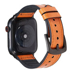 Dây đồng hồ thay thế bằng da họa tiết Crazy Horse cho Apple Watch Series, 7 45mm / 6 & SE & 5 & 4 44mm / 3 & 2 & 1 42mm, 7 41mm / 6 & SE & 5 & 4 40mm / 3 & 2 & 1 38mm