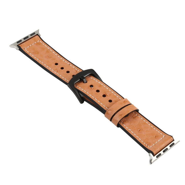 Dây đồng hồ thay thế bằng da họa tiết đà điểu cho Apple Watch Series, 7 45mm / 6 & SE & 5 & 4 44mm / 3 & 2 & 1 42mm, 7 41mm / 6 & SE & 5 & 4 40mm / 3 & 2 & 1 38mm
