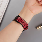 Dây đồng hồ thay thế bằng da họa tiết đà điểu cho Apple Watch Series, 7 45mm / 6 & SE & 5 & 4 44mm / 3 & 2 & 1 42mm, 7 41mm / 6 & SE & 5 & 4 40mm / 3 & 2 & 1 38mm