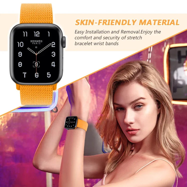 Dây đồng hồ thay thế bằng nylon khóa hình số 8, cho Apple Watch Series 9&8&7 41mm / SE 3&SE 2&6&SE&5&4 40mm / 3&2&1 38mm, cho Apple Watch Series 7 45mm / & 6 & SE & 5 & 4 44mm