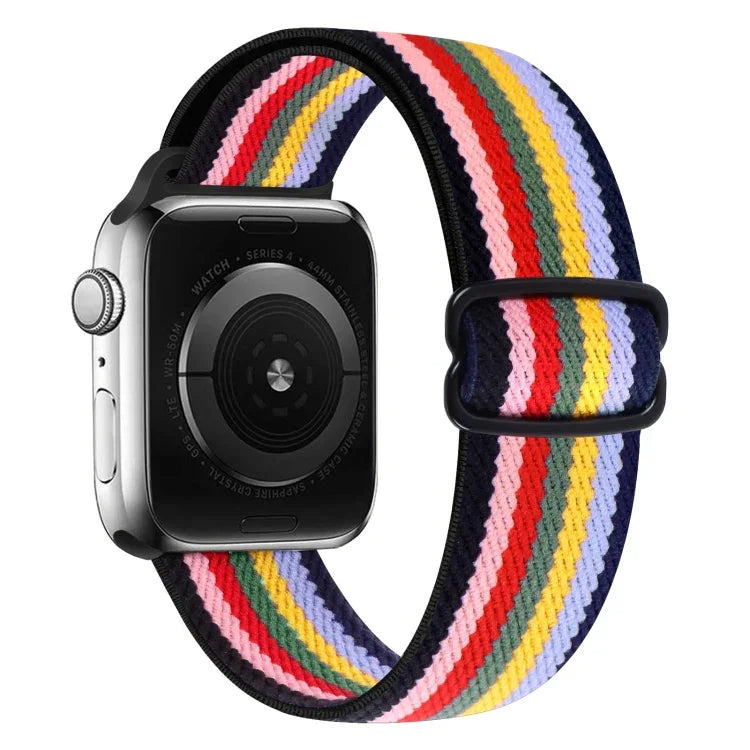Dây đồng hồ thay thế bằng nylon khóa hình số 8, cho Apple Watch Series 9&8&7 41mm / SE 3&SE 2&6&SE&5&4 40mm / 3&2&1 38mm, cho Apple Watch Series 7 45mm / & 6 & SE & 5 & 4 44mm