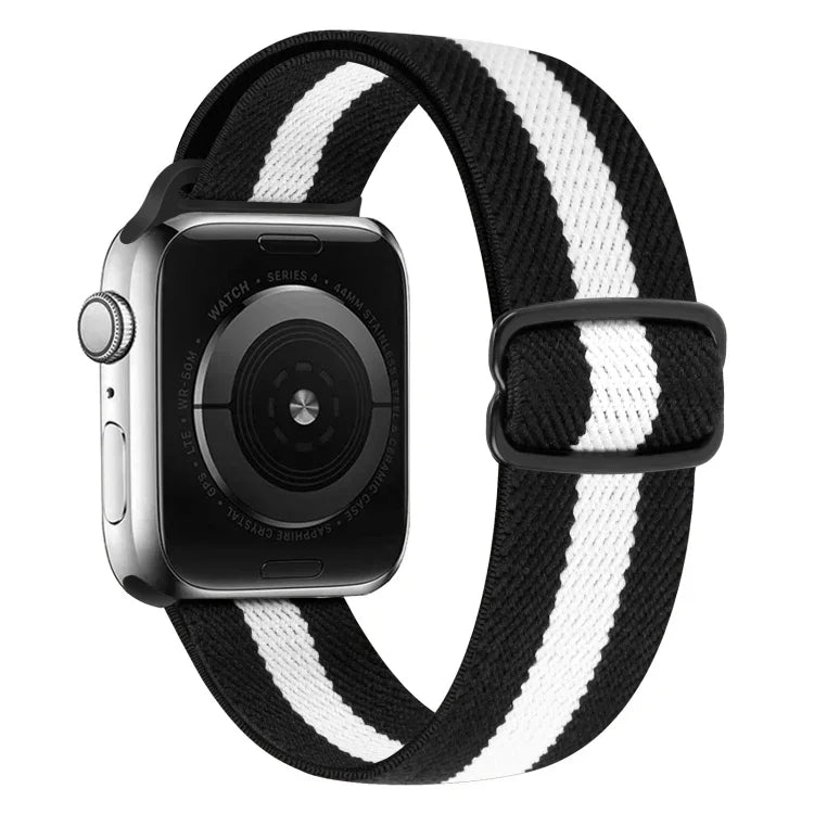 Dây đồng hồ thay thế bằng nylon khóa hình số 8, cho Apple Watch Series 9&8&7 41mm / SE 3&SE 2&6&SE&5&4 40mm / 3&2&1 38mm, cho Apple Watch Series 7 45mm / & 6 & SE & 5 & 4 44mm
