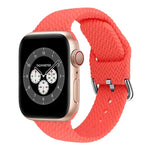 Dây đồng hồ thay thế bằng silicone bện có khóa cho Apple Watch Series, 7 45mm / 6 & SE & 5 & 4 44mm / 3 & 2 & 1 42mm, 7 41mm / 6 & SE & 5 & 4 40mm / 3 & 2 & 1 38mm