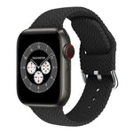 Dây đồng hồ thay thế bằng silicone bện có khóa cho Apple Watch Series, 7 45mm / 6 & SE & 5 & 4 44mm / 3 & 2 & 1 42mm, 7 41mm / 6 & SE & 5 & 4 40mm / 3 & 2 & 1 38mm
